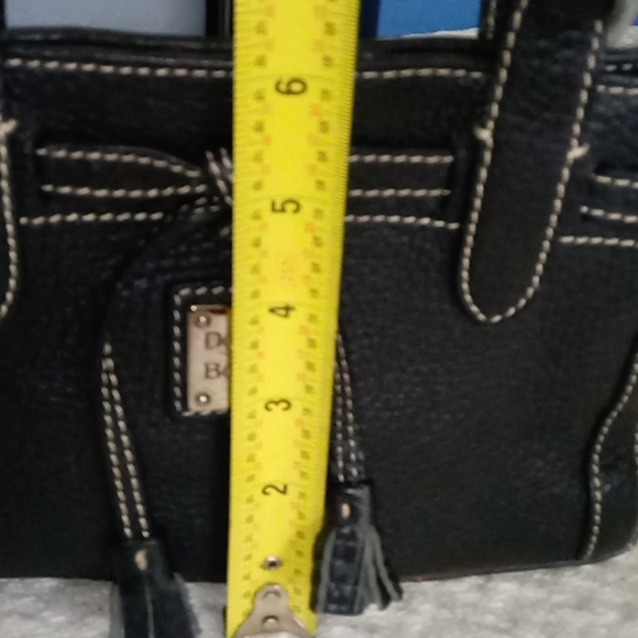Dooney & Bourke Mini East/West Leather Tassel Tote Purse Bag - Picture 13 of 15